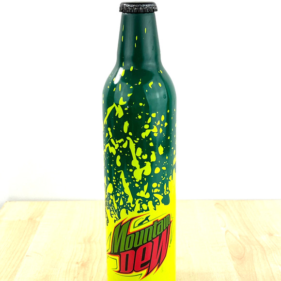 Mountain Dew Green Label Art Splish Splash 16oz Full Bottle - Picture 11 of 11